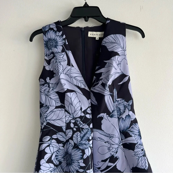 New! Keepsake steal light dress navy pastel bloom nwt 22085 - Picture 3 of 9